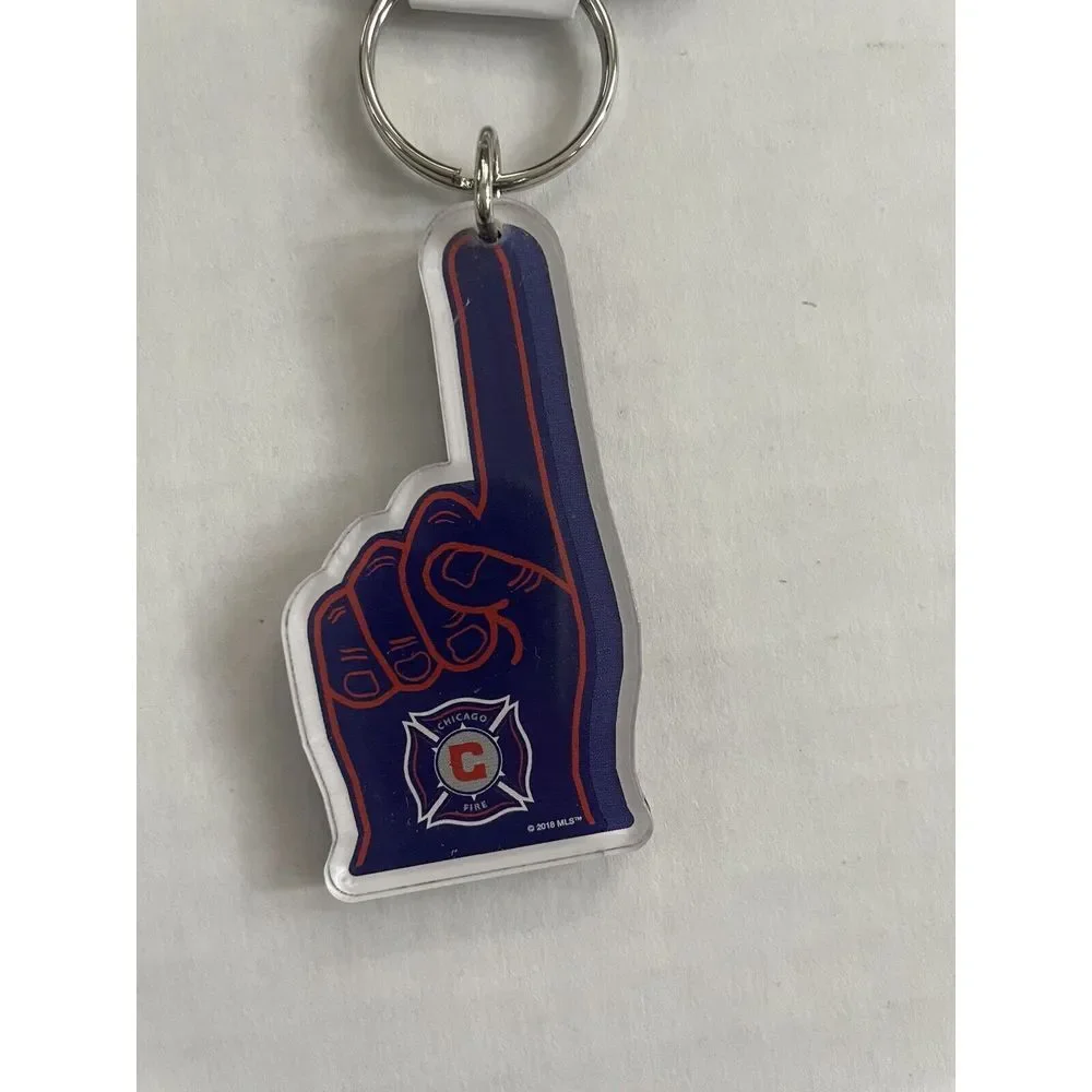 Chicago Fire WinCraft‎ Hand Thematic Key Ring FC Soccer MLS Sealed